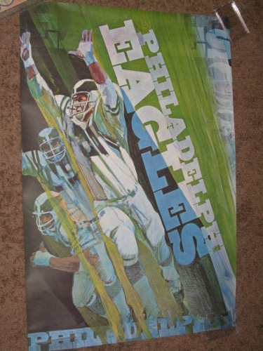 Vintage 1972 NFL ST. LOUIS CARDINALS George Bartell SI Stancraft 24x36  POSTER