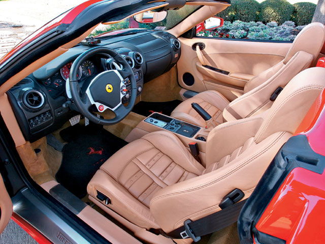 Speed Auto Cars Ferrari Spider Interior