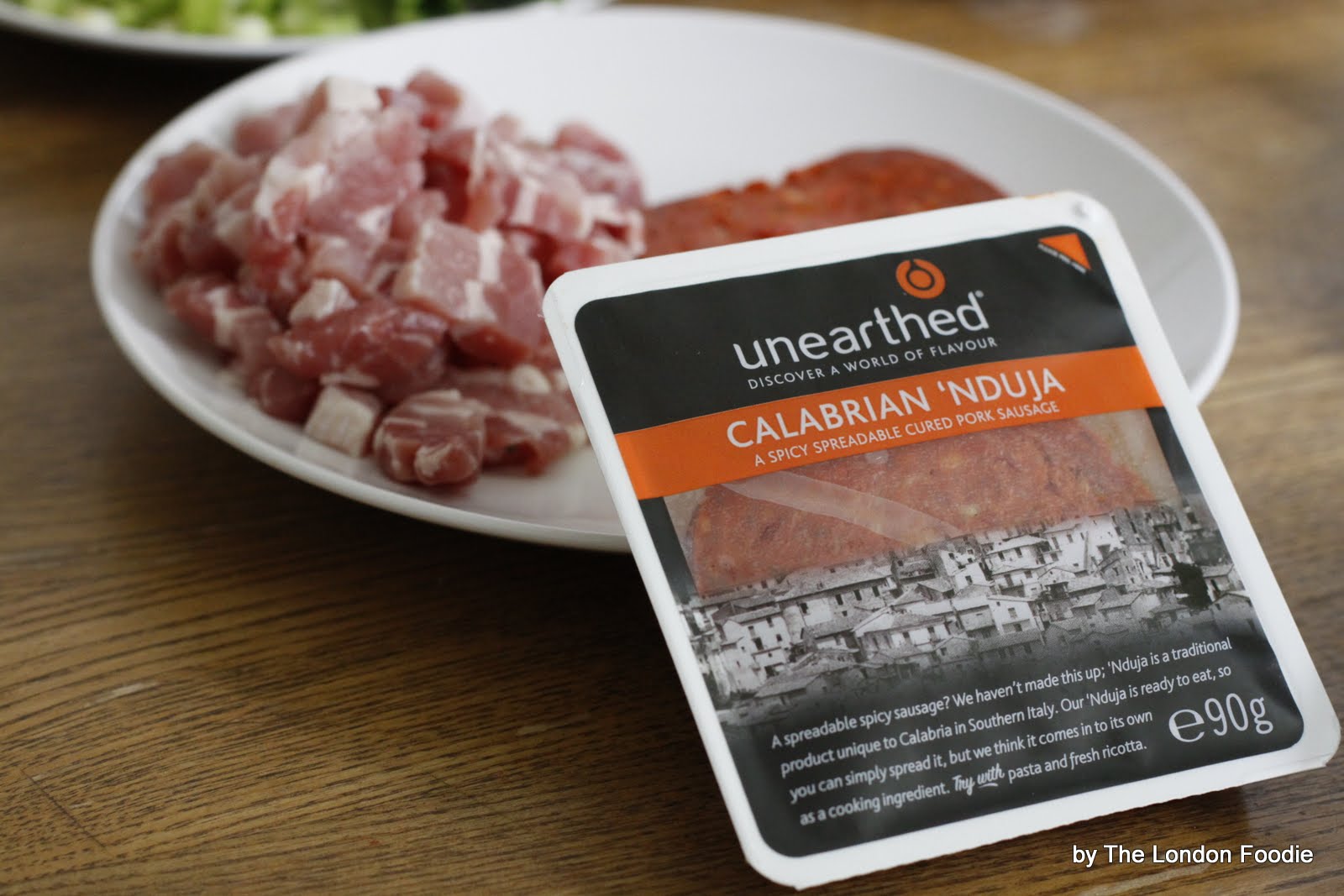 The London Foodie My Recipe for The Nduja Challenge "PanFried Halibut on Butter Beans and