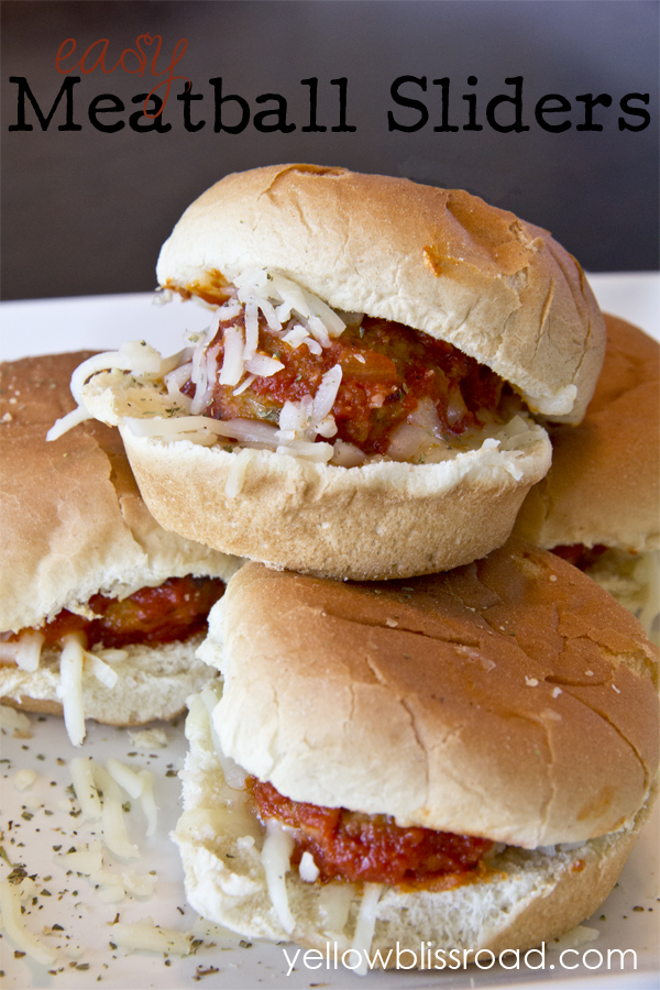 Easy Meatball Sliders Yellow Bliss Road