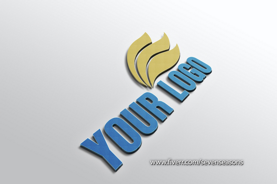 3d logo design mockup 3d logo design mockup