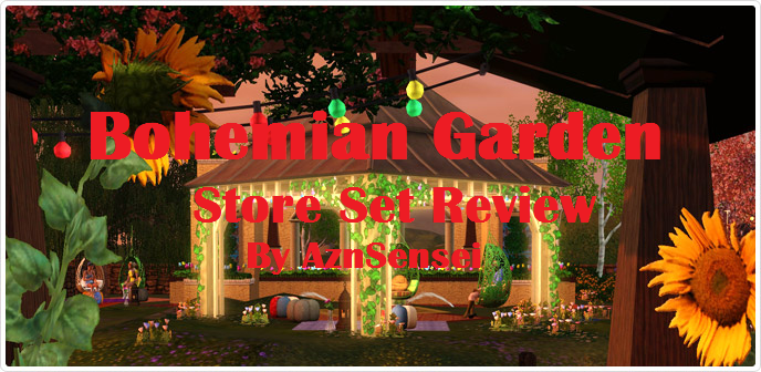 Aznsensei S Sims 3 Store Blog Bohemian Garden Store Set Review