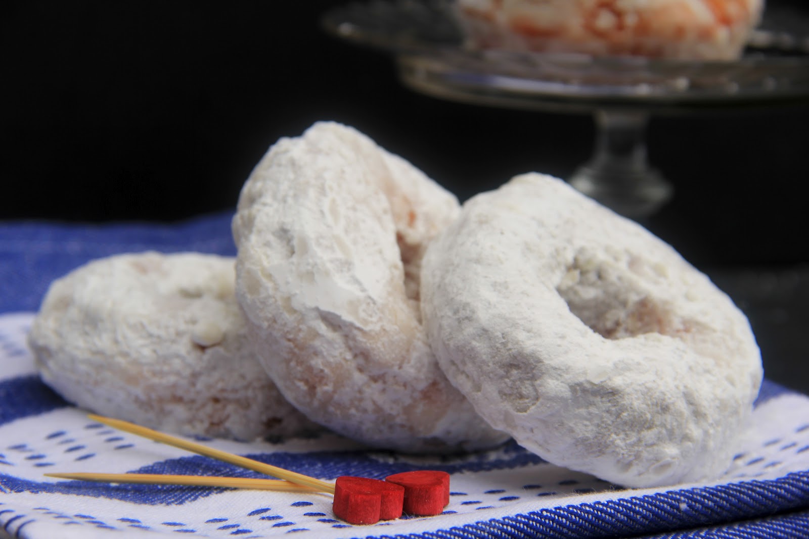 mbakes Delicious Powdered Sugar Doughnuts