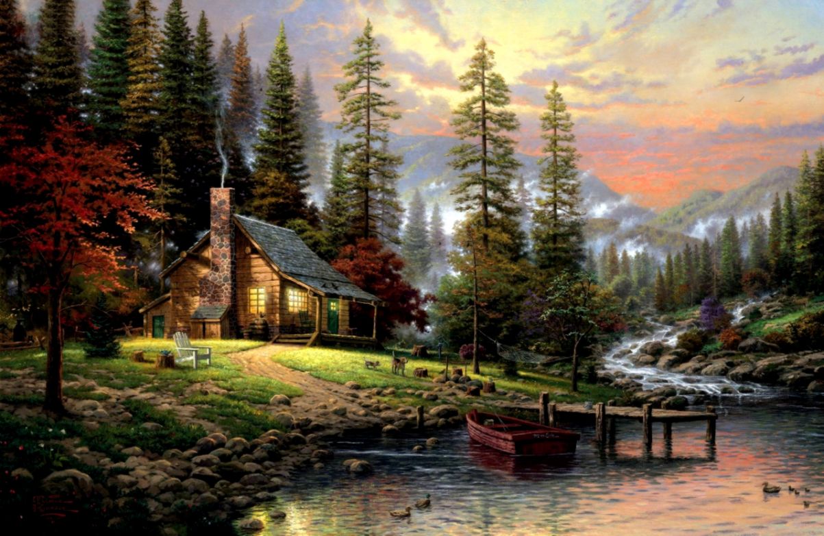Thomas Kinkade Wallpaper Borders | HD Wallpapers Collection