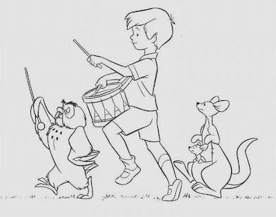 Winnie The Pooh Christopher Robin Coloring Pages 3