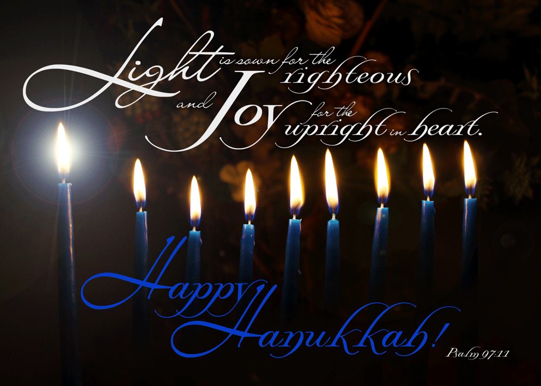 What are some traditional ways to wish someone a happy Hanukkah?
