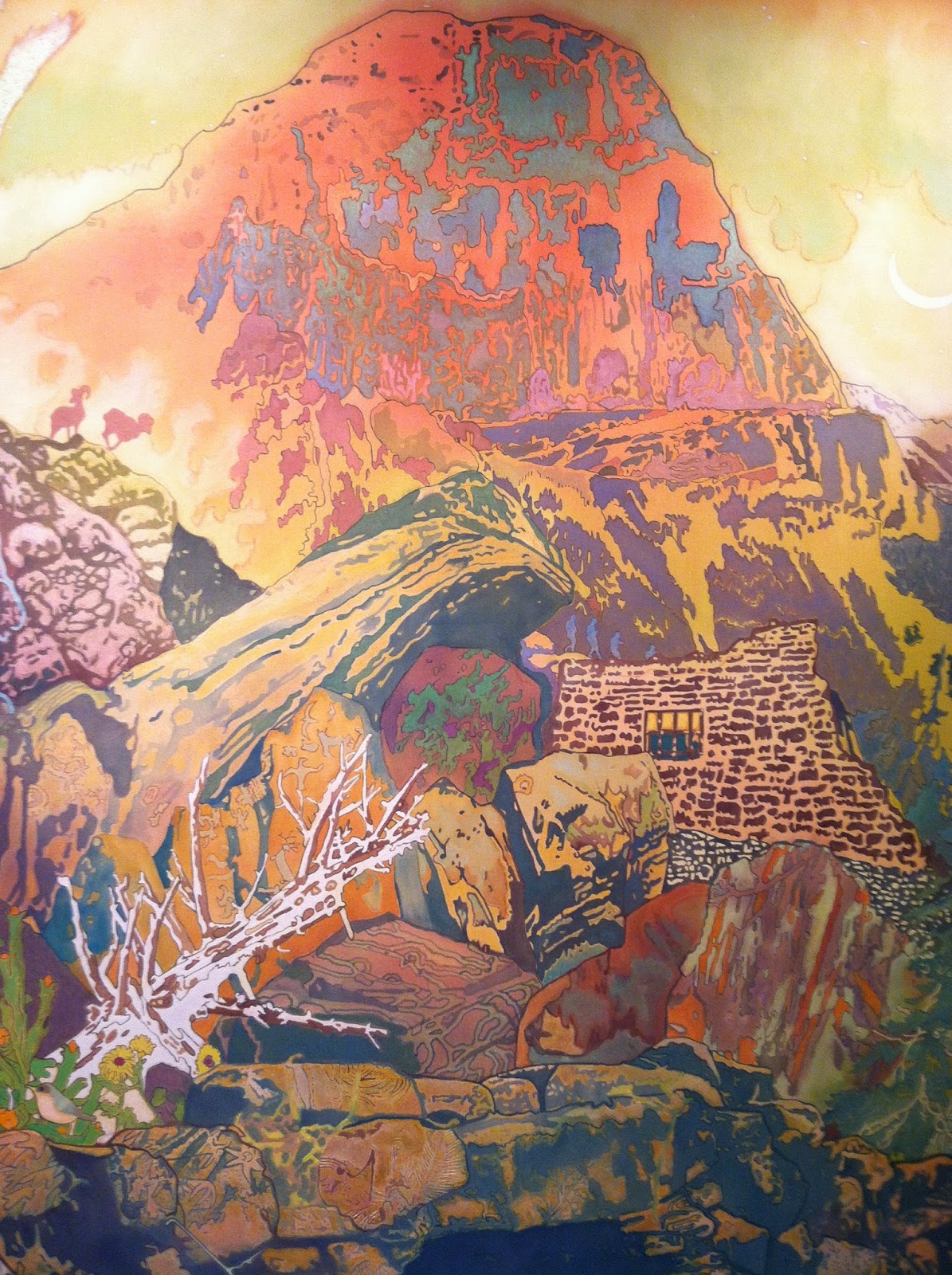 Super Mario's Art Fine Art in the Fast lane Aaron Morse "Cloud World