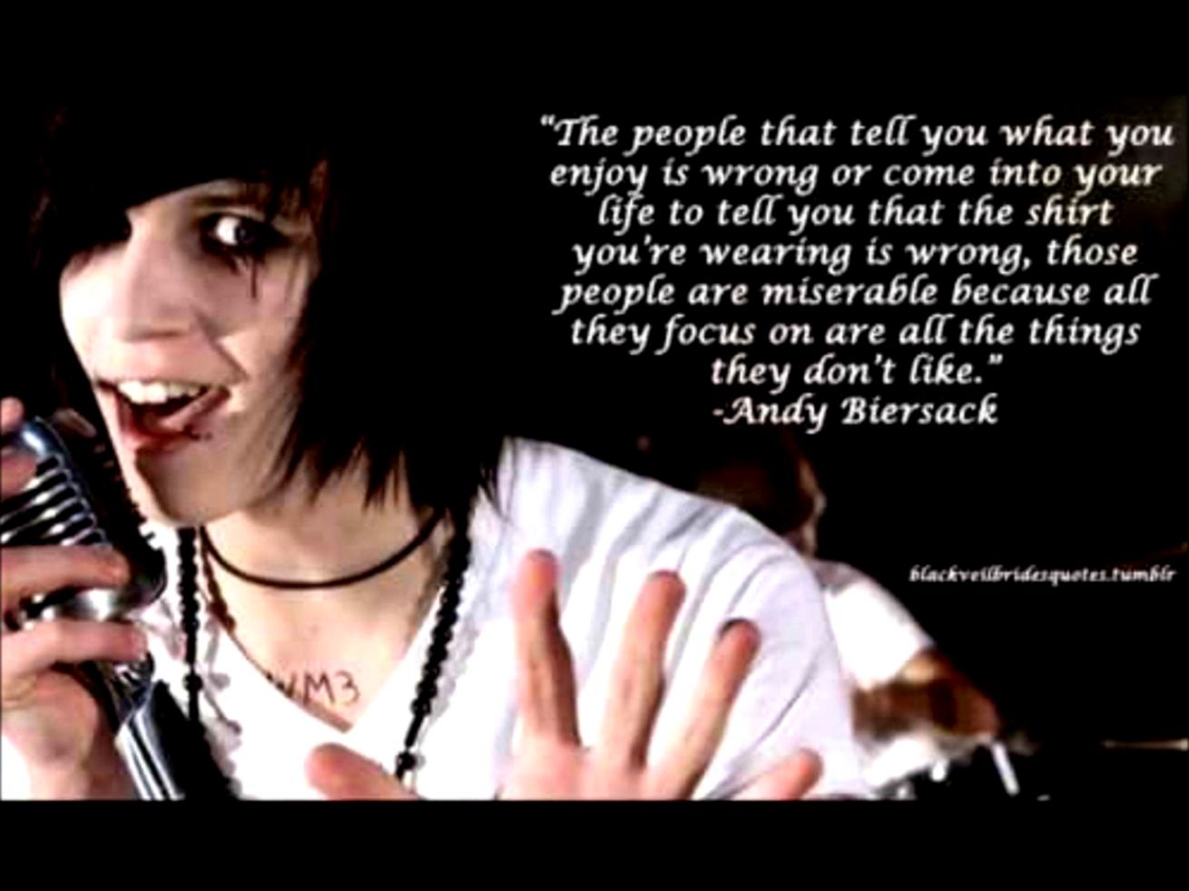 Andy Biersack Bullying Quotes Andy Biersack Bullying Quotes