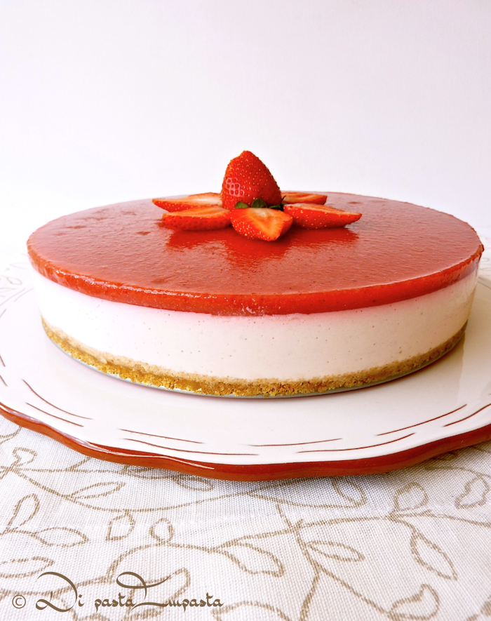 Di pasta impasta © Cheesecake alla fragola con fruttosio e agaragar