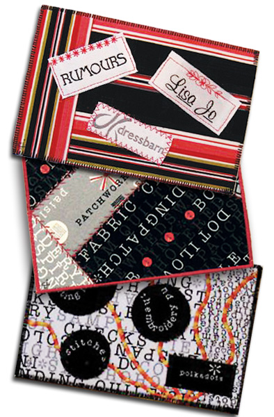 Sew in Love with Fabric: Day 4: Fabric postcards