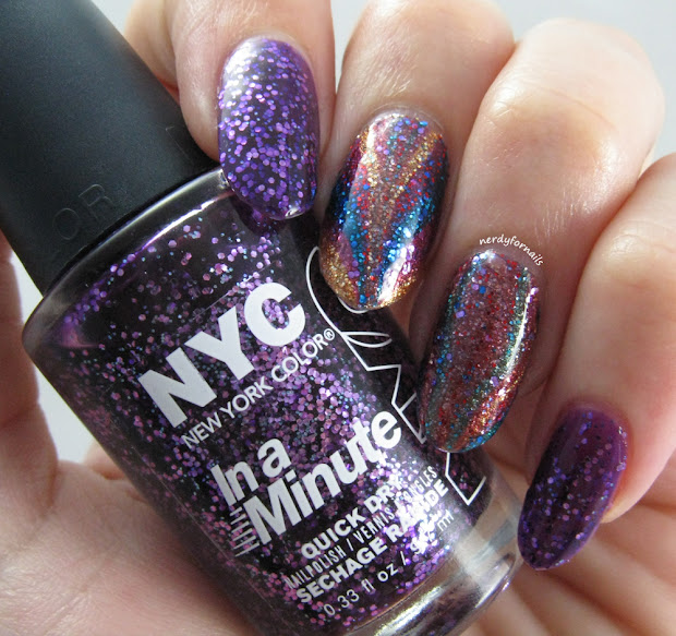 nerdy nails nyc glitter-splosion