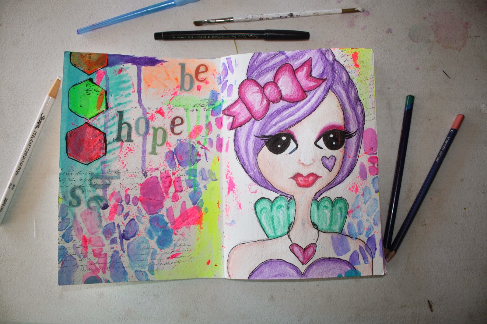 Adventures in art journaling Art Journal Love