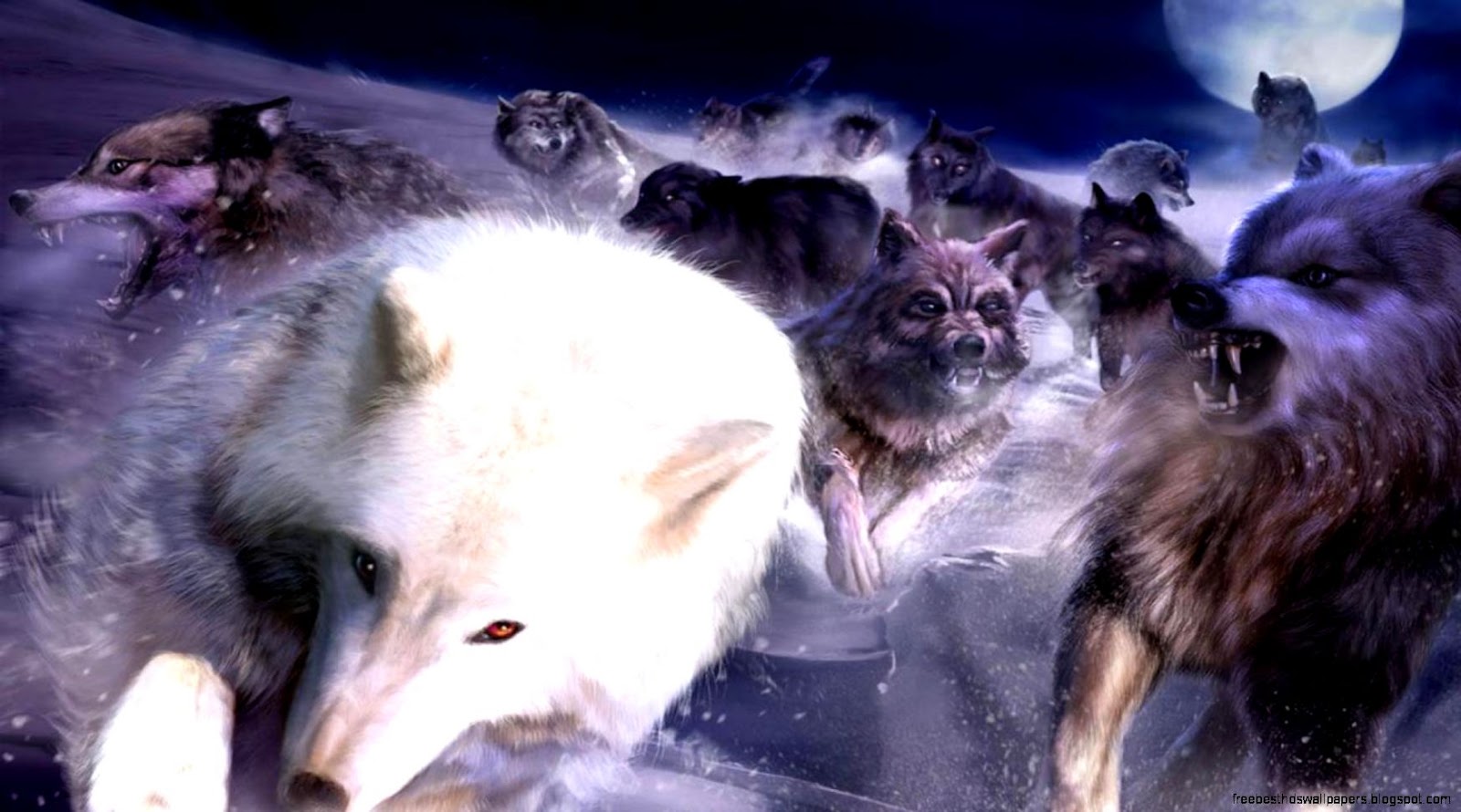 Wolves pack brown silver black white gray 1920x1080 Wolves pack brown silver black white gray 1920x1080