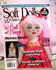 Honored to have my doll featured on the front cover of Soft Dolls and Animals