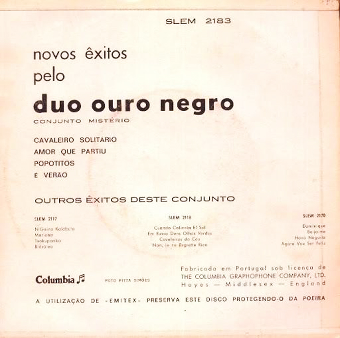 Duo Ouro Negro - Novos Êxitos Pelo Duo Ouro Negro (1964) Duo+Ouro+Negro+-+Novos+%25C3%258Axitos+Pelo+Duo+Ouro+Negro++-+Back