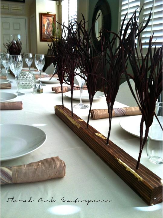 Make This // Floral Pick Centerpiece Holtwood Hipster