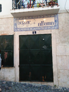 Alfama district in Lisbon.Famous for Fado music and fish delicacies.