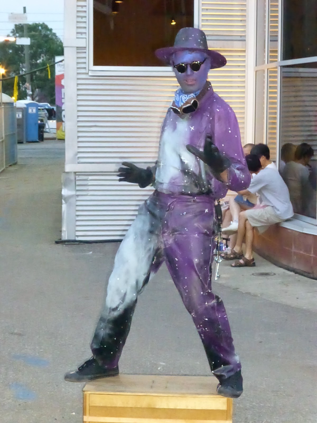 The Copper Cowboy Living Statue Edmonton Fringe 2014 Space Cowboy