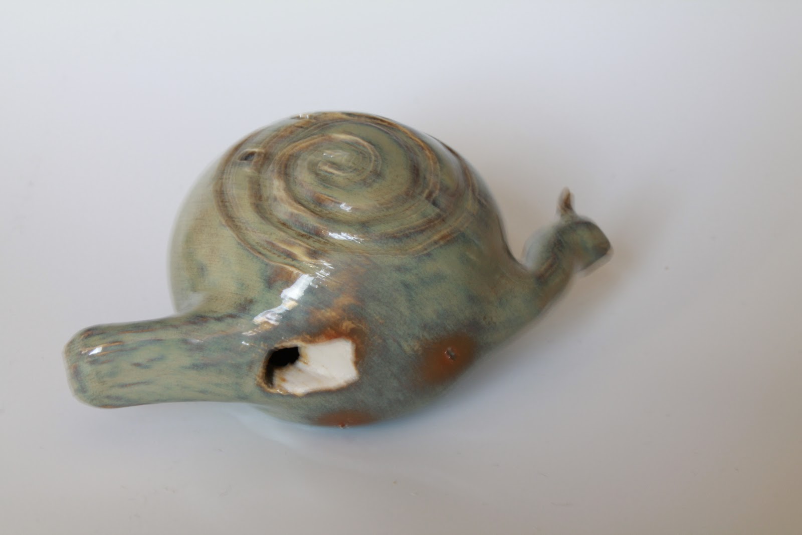 tjCervantes Art Ocarina clay whistle, Snails in Your Home