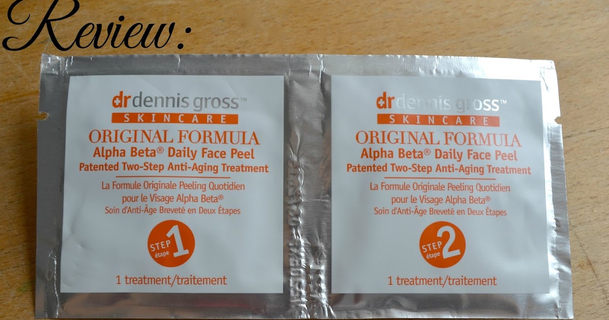 Imogen's Typewriter. Beauty Review Dr Dennis Gross Alpha Beta Daily Face Peel!
