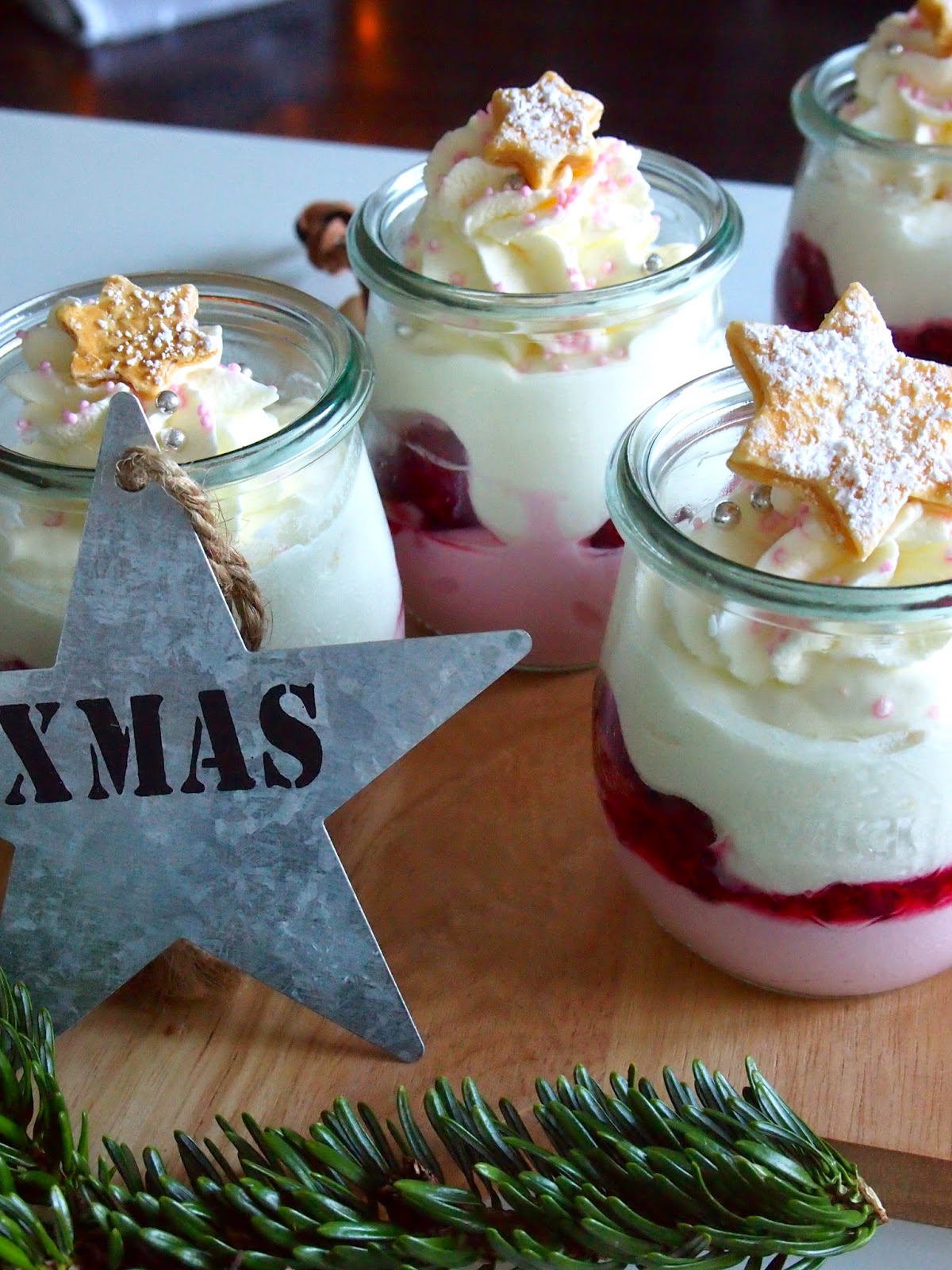 dieZuckerbäckerei: Himbeer-Mascarpone-Dessert zu Weihnachten