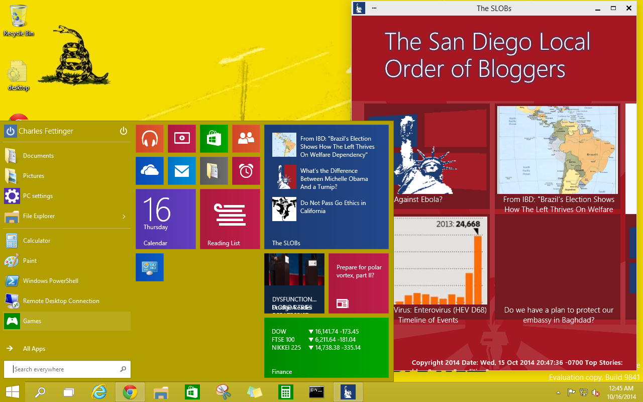 Windows 10 Apps resize through the desktop environment