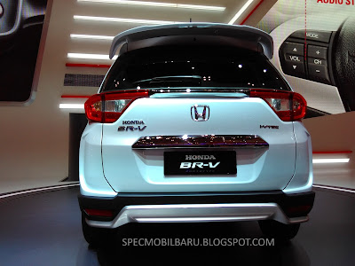 Tampilan belakang Honda BR-V kental dengan nuansa Honda Mobilio