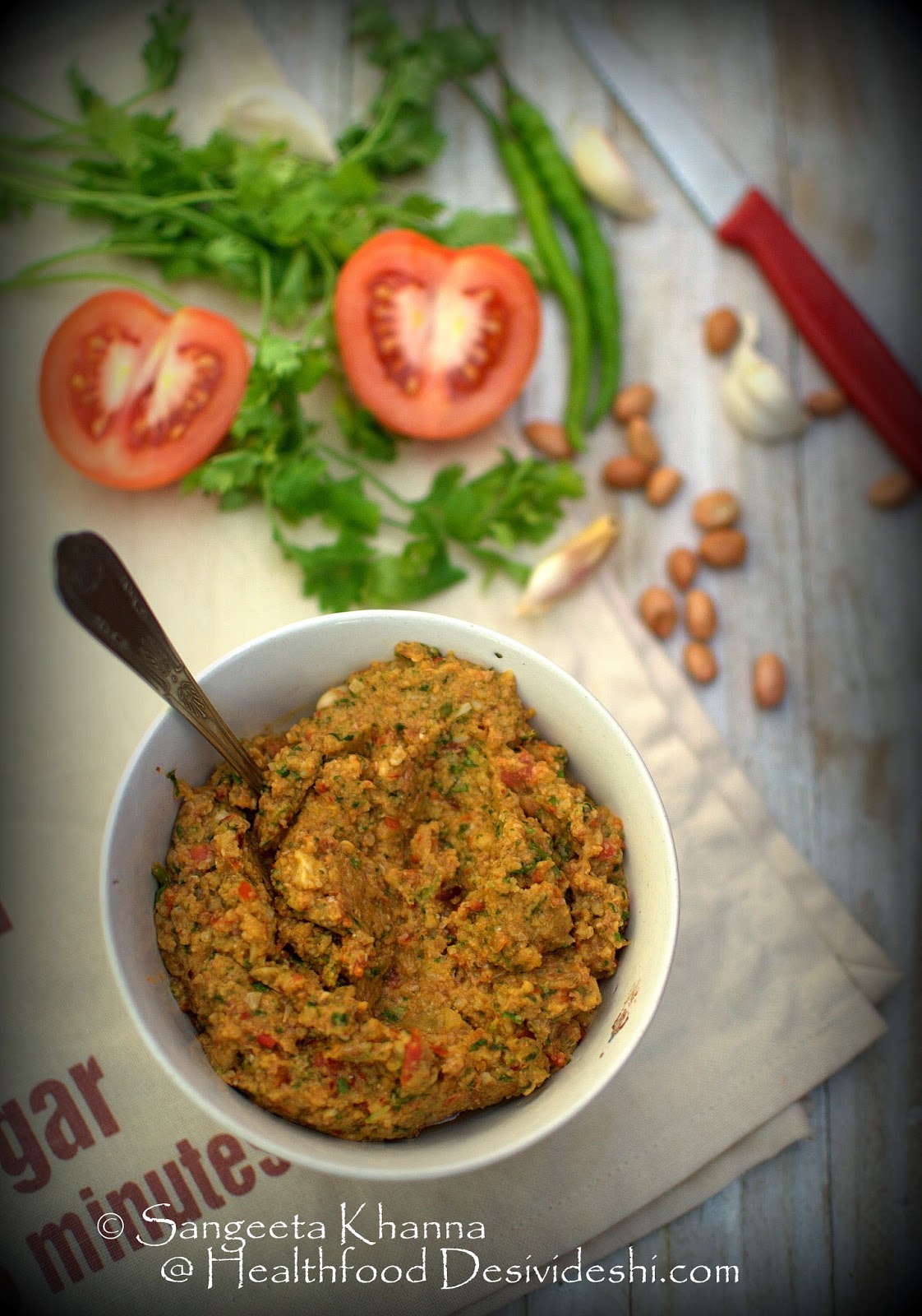 hot and tangy chutneys to cheer up everyday meals a Burmese tomato