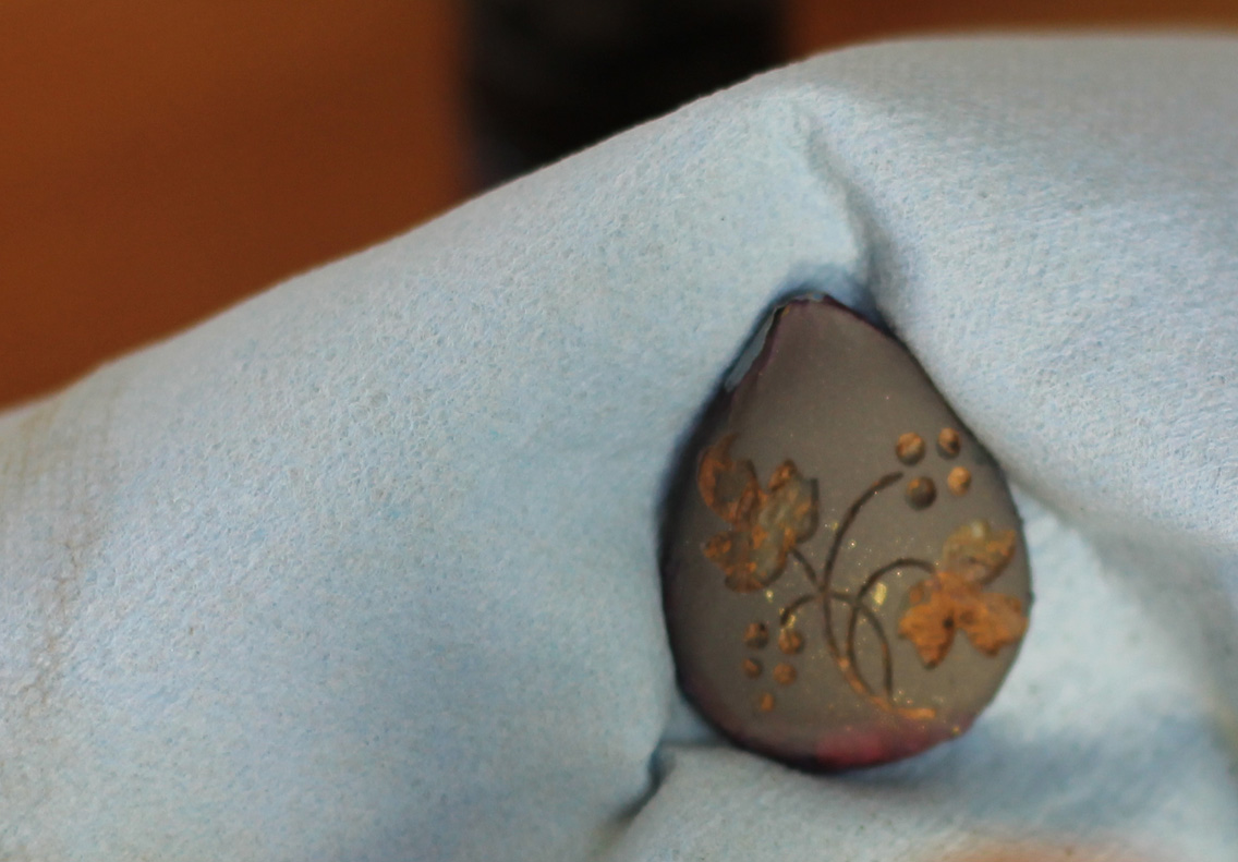 Love My Art Jewelry Stone pendant sandblasting Stepbystep process