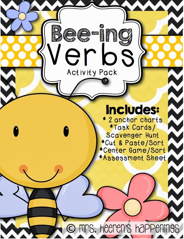 Mrs. Heeren's Happenings Beeing Verbs {Linking & Helping}