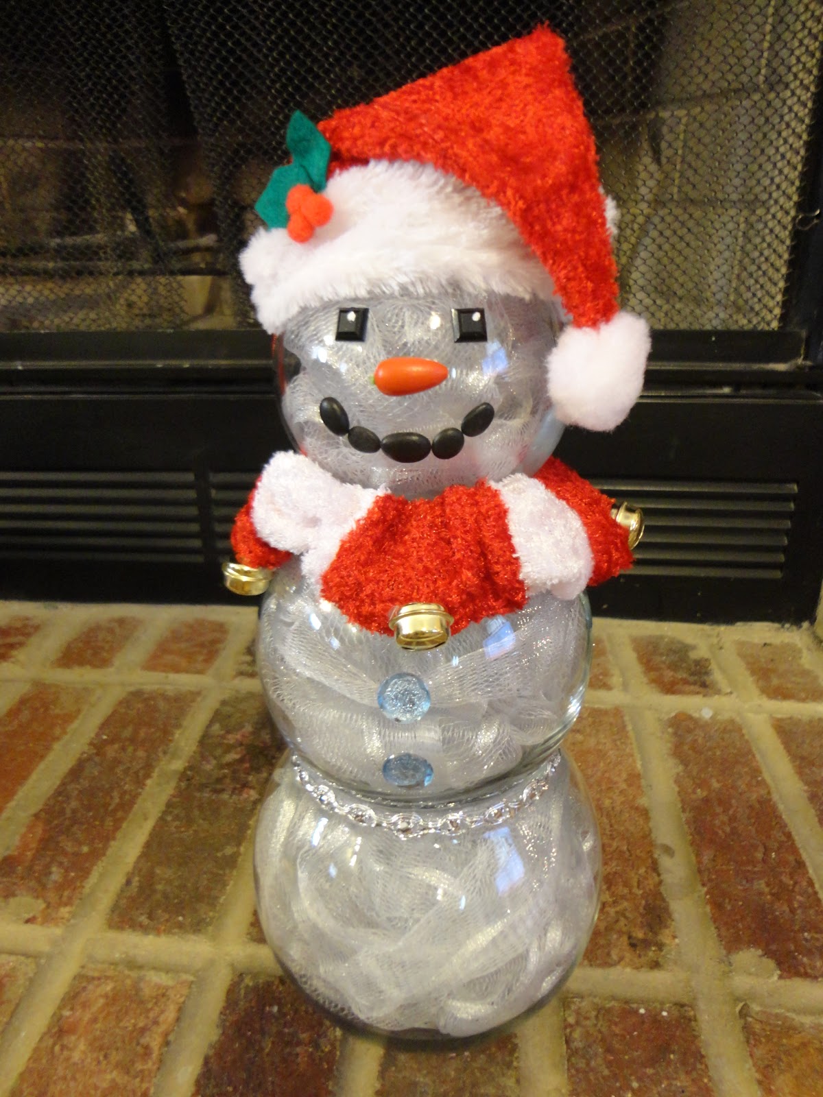 Starr's Crafts 'n' Crap Fish Bowl Snowmen