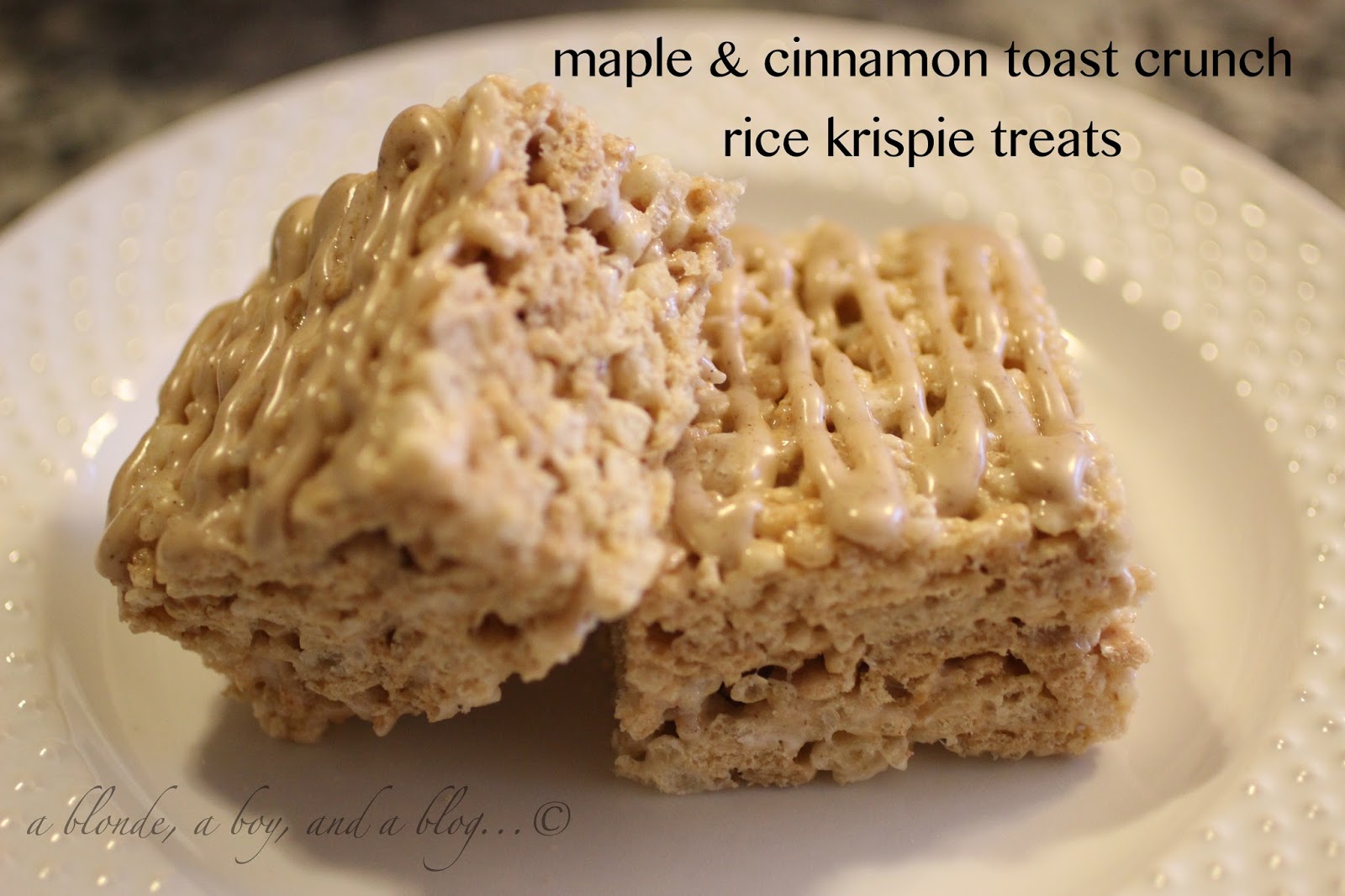 a blonde, a boy, and a blog. . . maple & cinnamon toast crunch rice