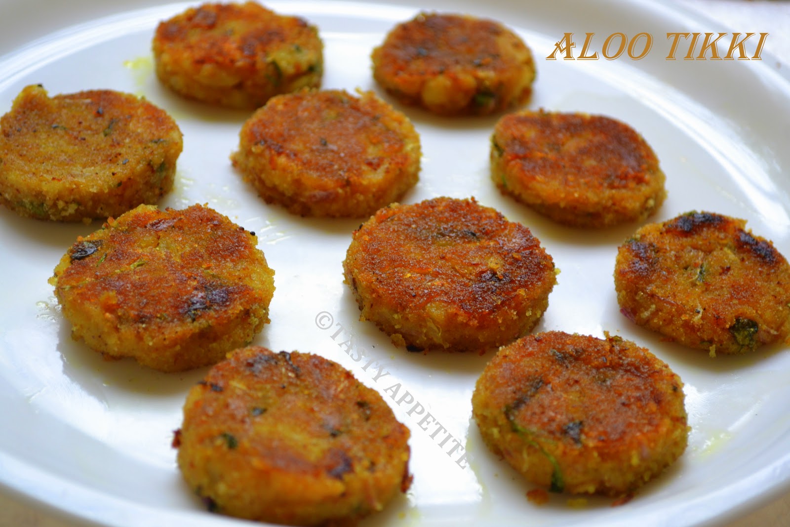 Aloo Tikki / Potato Cutlets North Indian style recipe Tasty Appetite