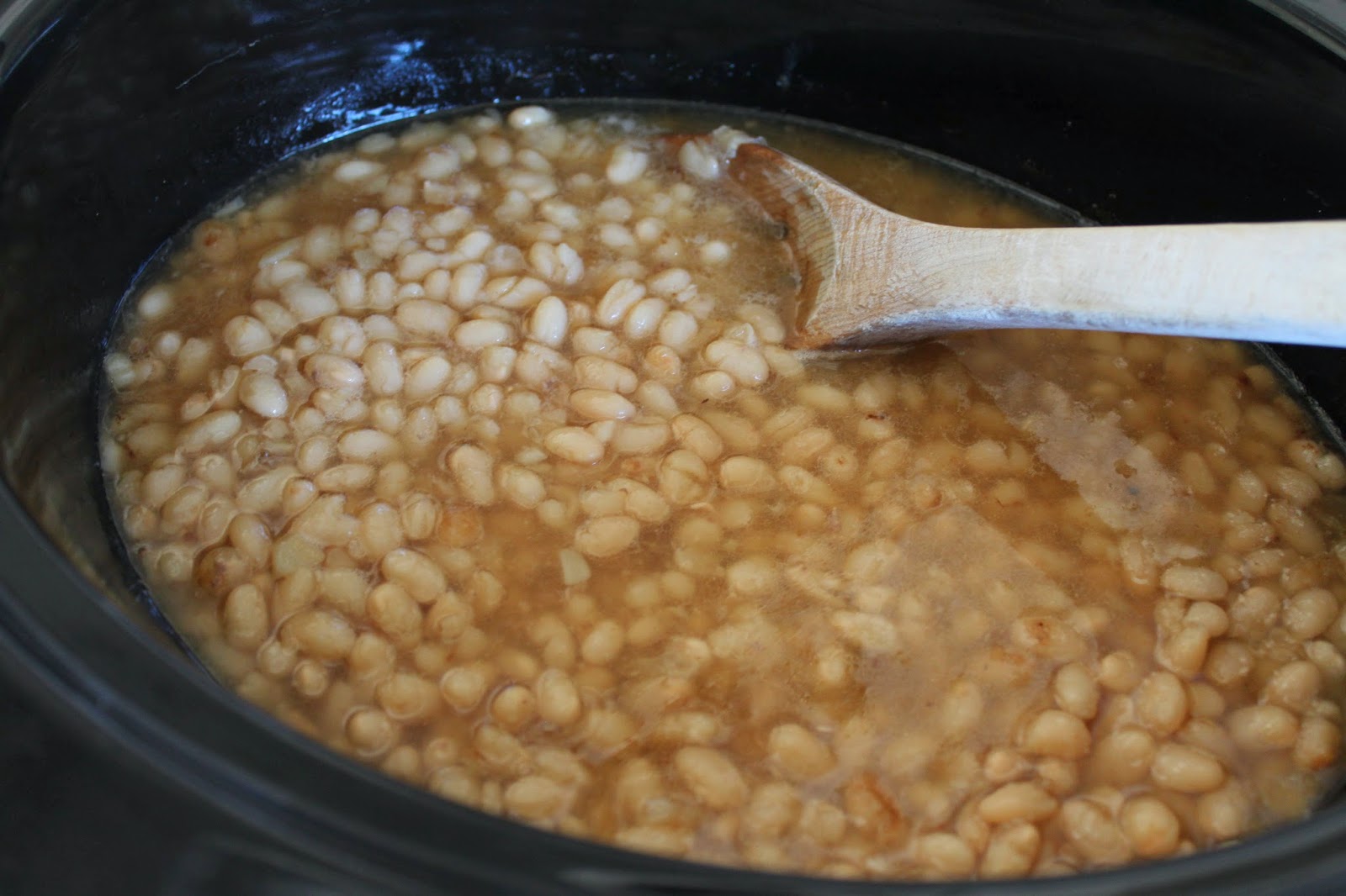 Fancy Food Thoughts Crock Pot White Beans