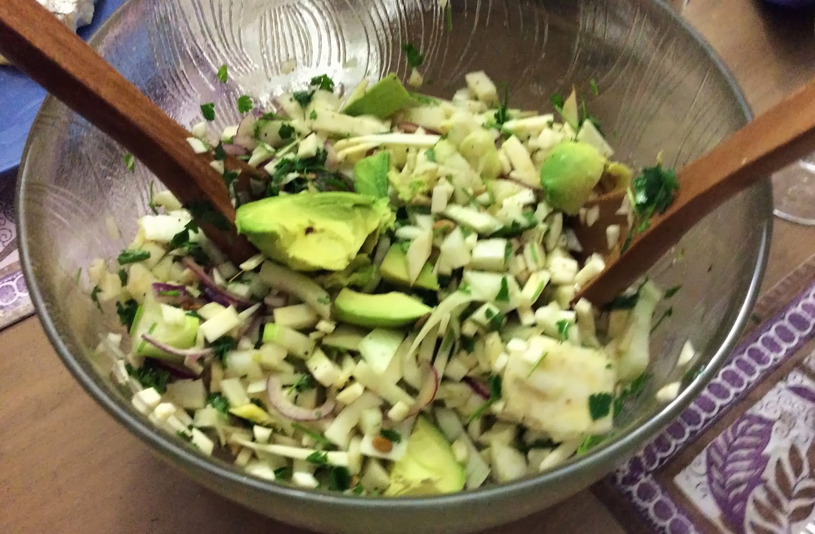 The Omnivore and the Vegetarian Fennel, Celeriac, Parsley and Red