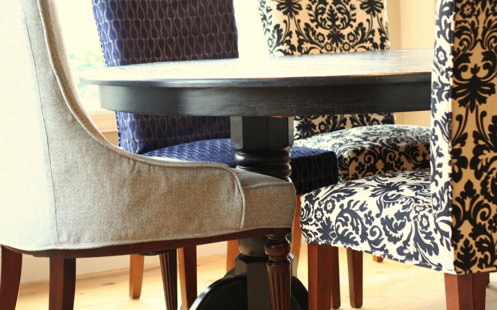 Custom Slipcovers by Shelley Menswear Dining Room