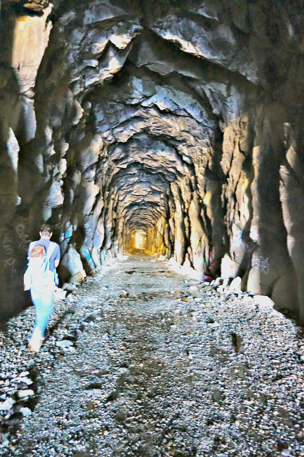 The Thrifty Traveler Donner Pass Hike through abandoned railway tunnel
