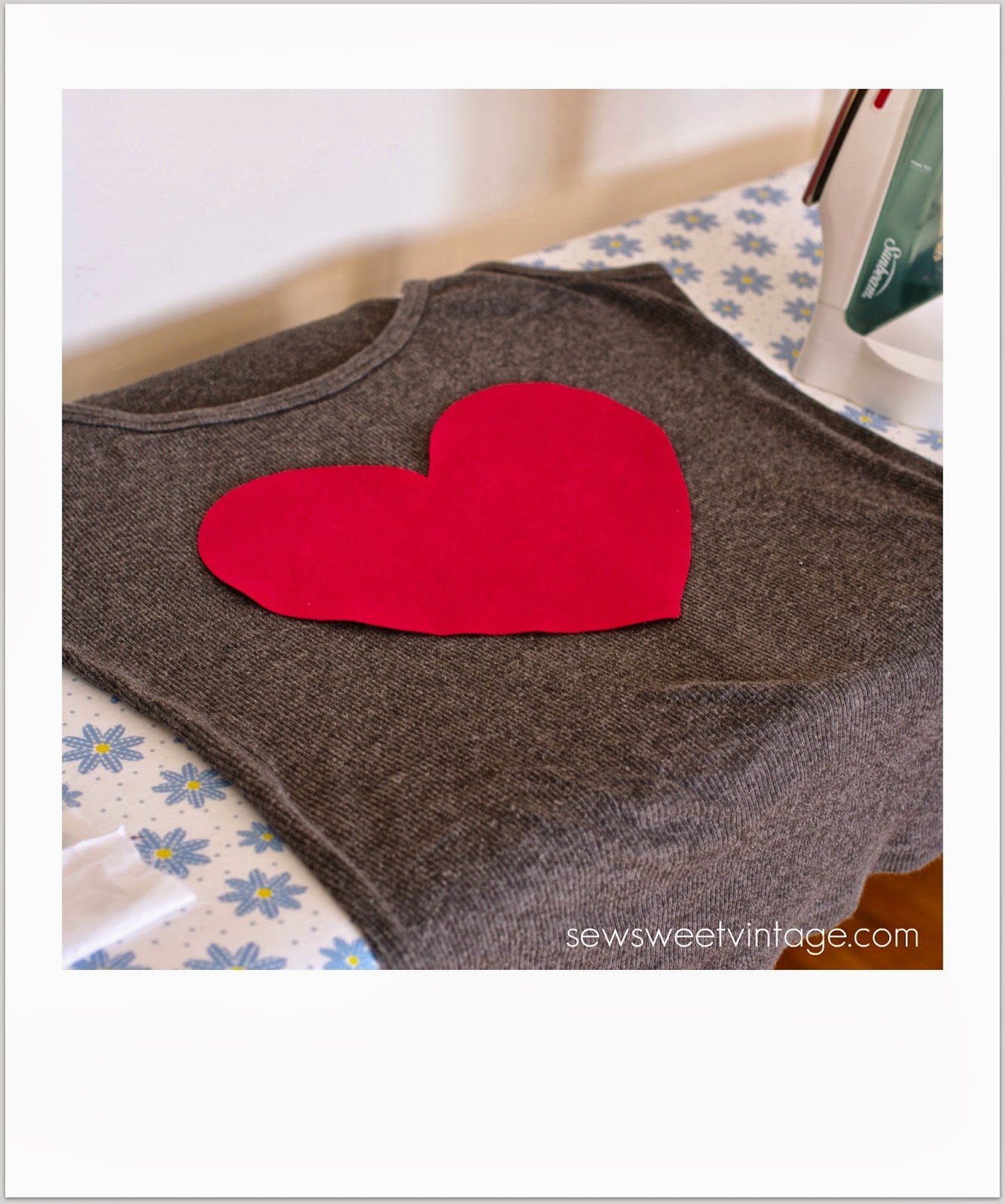 Sew Sweet Vintage DIY heart tank top