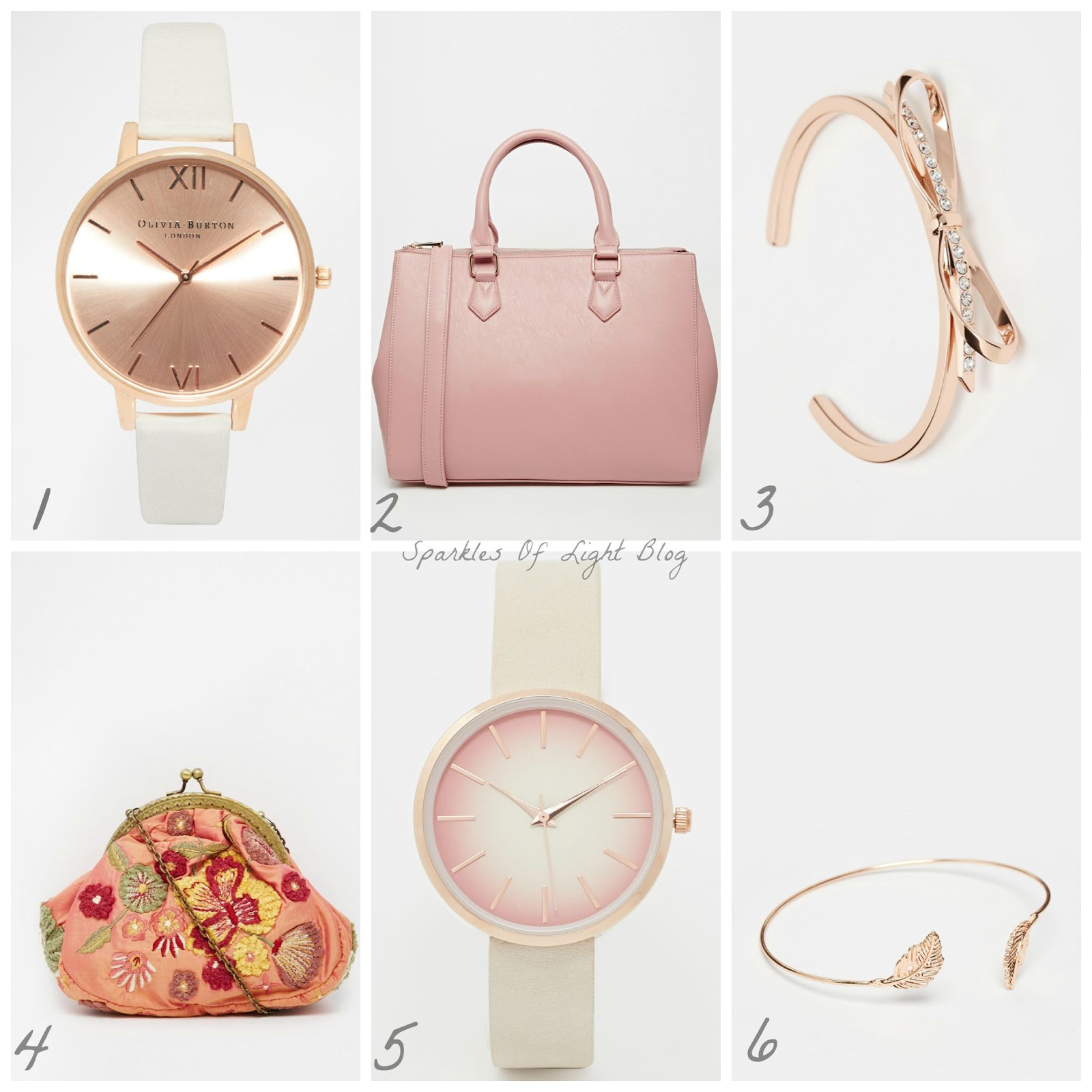 Pink and Rose Gold Wishlist Accessories Sparkles of Light