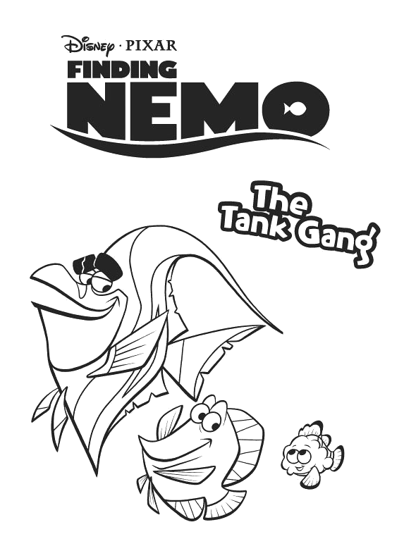 Cartoon Design Finding Nemo Coloring Pages Of Disney Cartoon