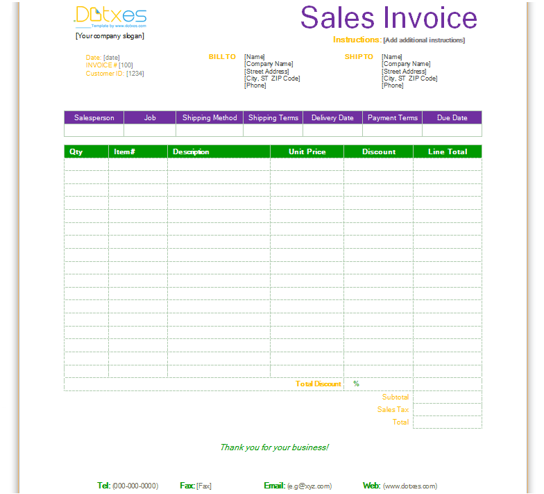 <strong>InvoicingTemplate</strong>.com - Free <strong>Invoice</strong> Templates for Excel Openoffice invoice template