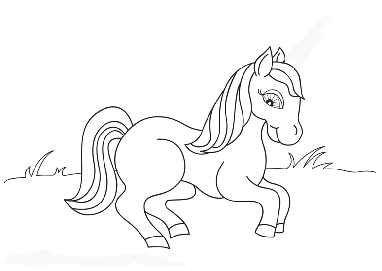 Horse coloring pages for kids:Child Coloring and Children Wallpapers