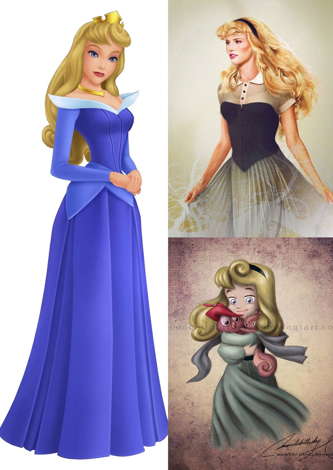 La princesa Aurora representada por diversos artistas