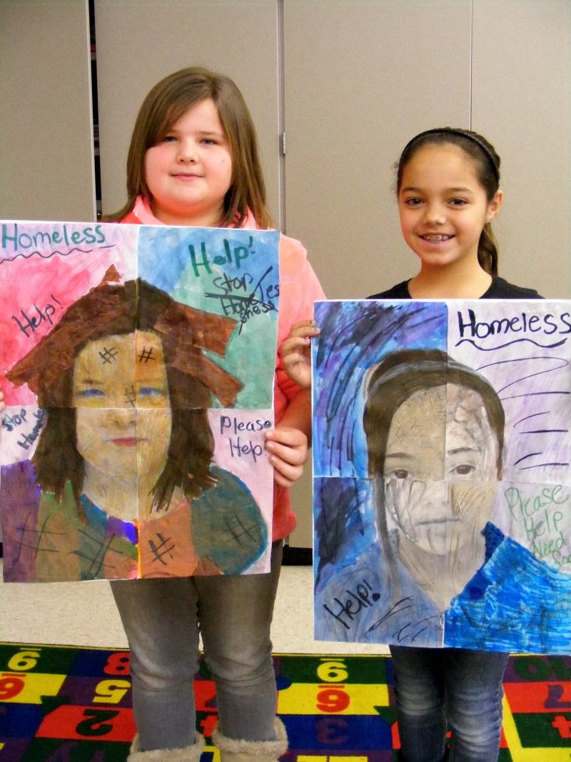 Suffield Elementary Art Blog! 5th Grade Mixed Media Portraits with a