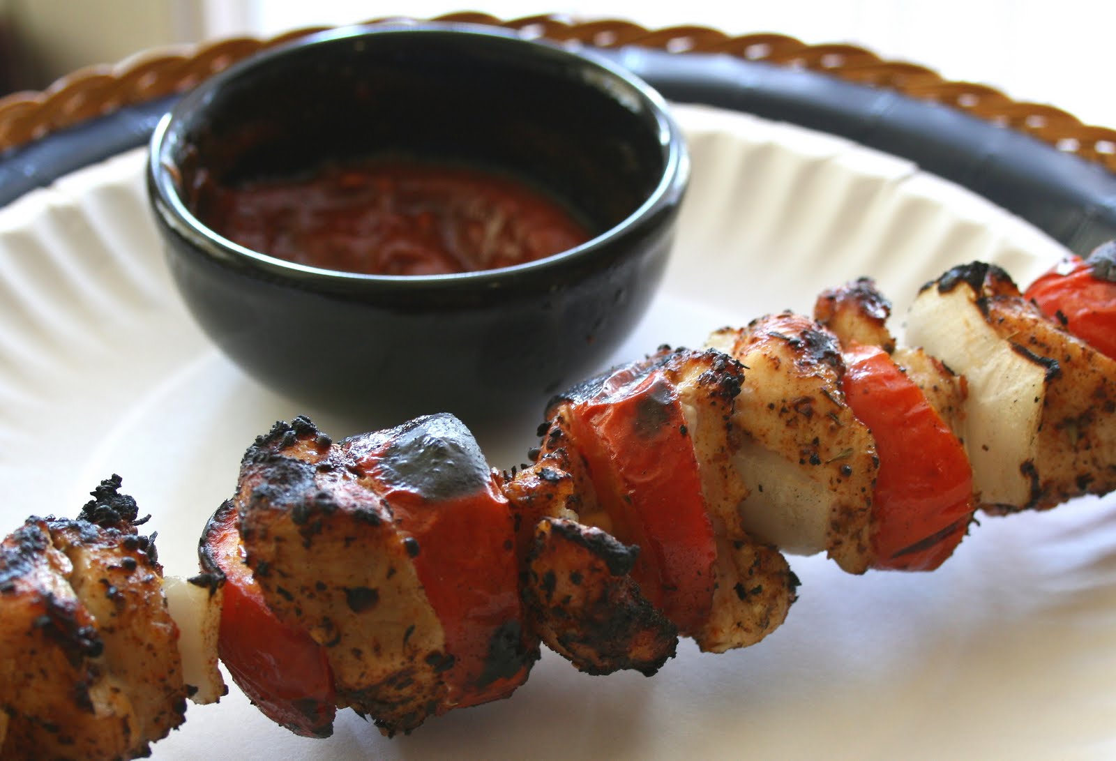 24/7 Low Carb Diner Spicy Kabobs with Cajun Ketchup