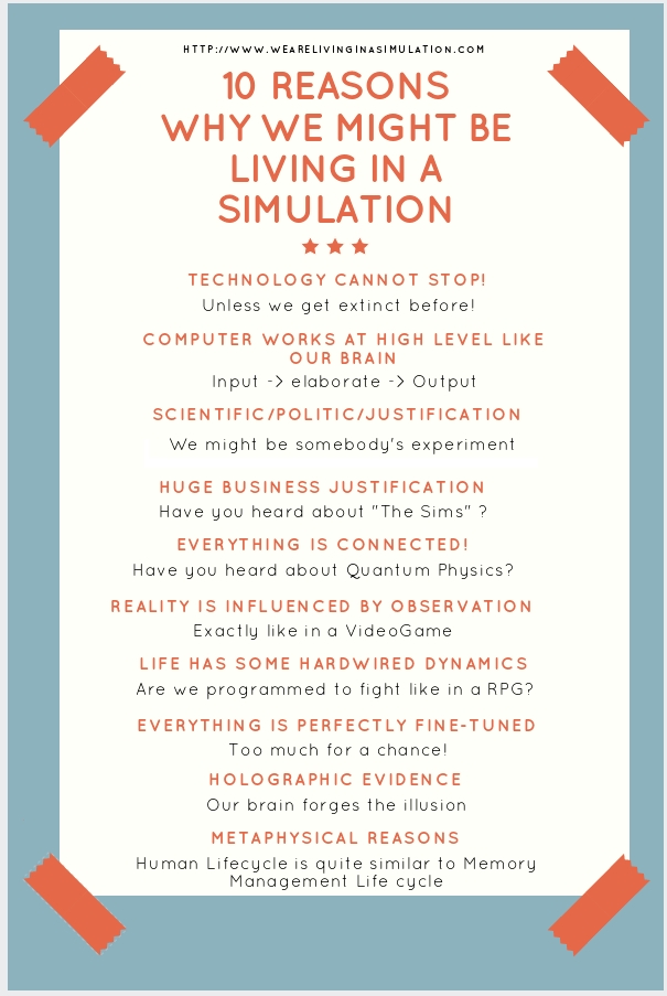 10 Reasons why we might be living in a simulation
