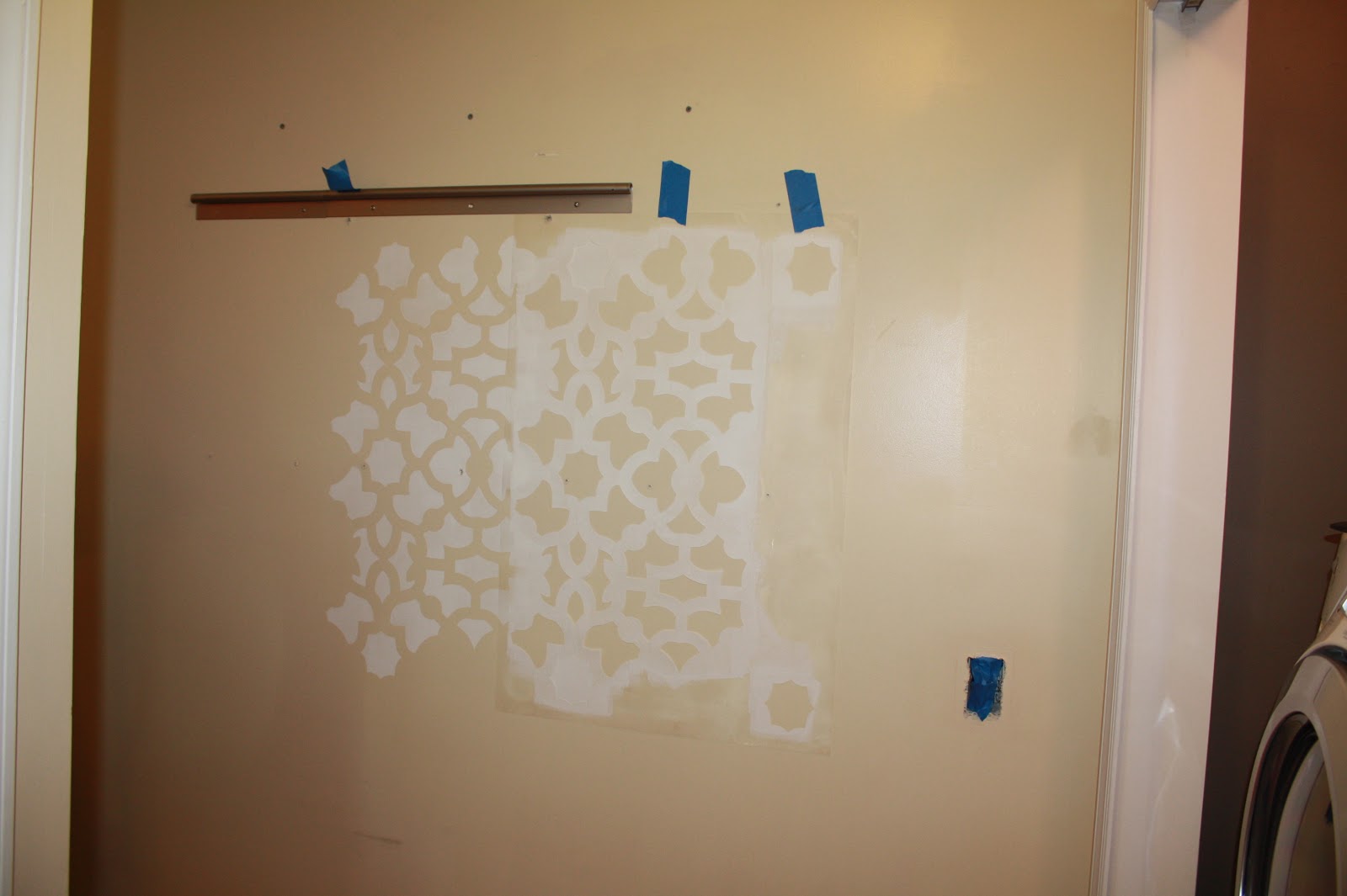 Shush In Your Home DIY Stenciling An Entire Wall