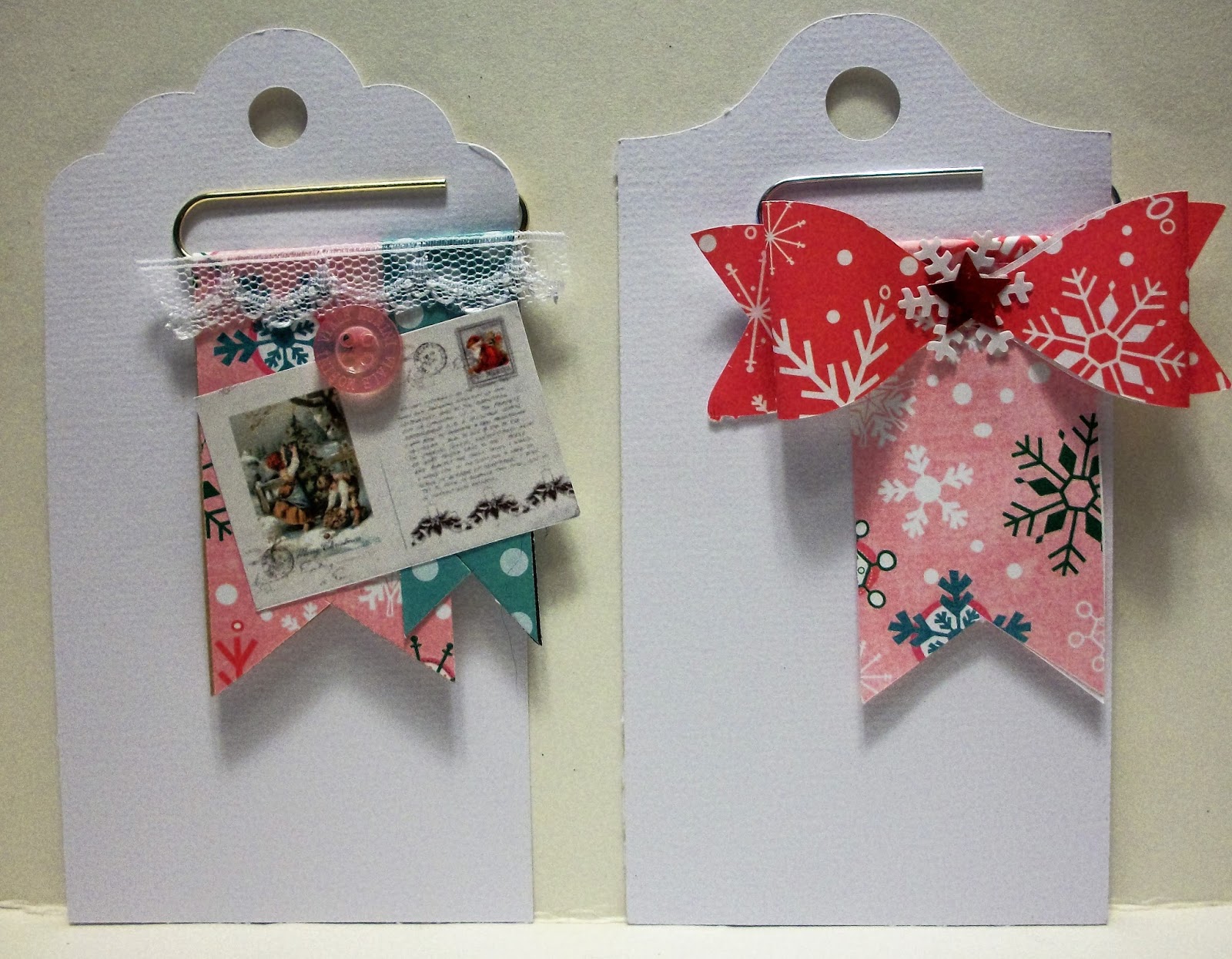 For the Love of Cardmaking Paper Clip Banner Embellishments Handmade