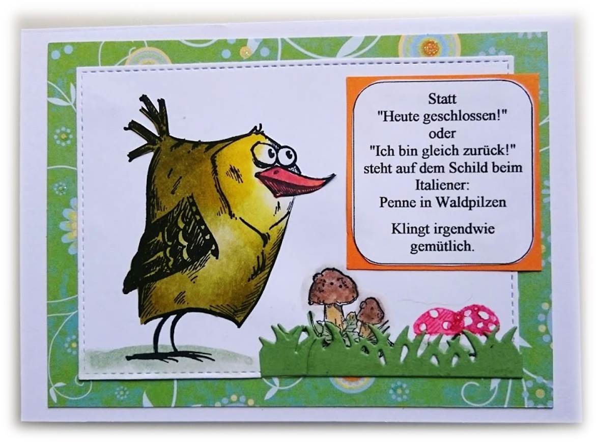 Waldpilze Vogel Basteln