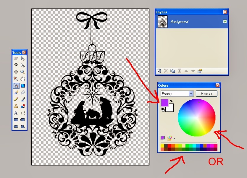 McMahon Five Designs Recoloring Digital Stamps in Tutorial